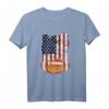 US-Flagge American Football T-Shirt - Lustiges Fan-Shirt für Football Fans, Spieler & Familie zum 4. Juli, Geburtstag & Spieltag