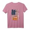 US-Flagge American Football T-Shirt - Lustiges Fan-Shirt für Football Fans, Spieler & Familie zum 4. Juli, Geburtstag & Spieltag