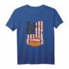 US-Flagge American Football T-Shirt - Lustiges Fan-Shirt für Football Fans, Spieler & Familie zum 4. Juli, Geburtstag & Spieltag