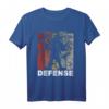 Defense American Football Team T-Shirt mit Quarterback-Illustration – Perfekt für Mannschaften bei Turnieren