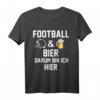 American Football Fan & Bier Trinker T-Shirt - Ideale Geschenkidee für Football- und Bierliebhaber