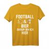 American Football Fan & Bier Trinker T-Shirt - Ideale Geschenkidee für Football- und Bierliebhaber