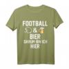 American Football Fan & Bier Trinker T-Shirt - Ideale Geschenkidee für Football- und Bierliebhaber