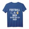 American Football Fan & Bier Trinker T-Shirt - Ideale Geschenkidee für Football- und Bierliebhaber