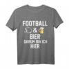 American Football Fan & Bier Trinker T-Shirt - Ideale Geschenkidee für Football- und Bierliebhaber