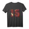 Rugby Spieler 15 Jahre American Football Team Geschenk T-Shirt - Perfektes Fan-Shirt für Geburtstage, Weihnachten & besondere Anlässe