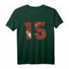 Rugby Spieler 15 Jahre American Football Team Geschenk T-Shirt - Perfektes Fan-Shirt für Geburtstage, Weihnachten & besondere Anlässe