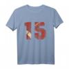 Rugby Spieler 15 Jahre American Football Team Geschenk T-Shirt - Perfektes Fan-Shirt für Geburtstage, Weihnachten & besondere Anlässe