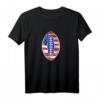 American Football T-Shirt mit Amerikanischer Flagge - Perfekt für Fans und Spieler an Spieltagen