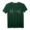 American Football Herzschlag T-Shirt - Klassisch geschnitten, doppelt genähter Saum, ideal für Fans und Sportbegeisterte
