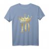Krone Nummer 10 (Antik Gelb) Vintage Geburtstag T-Shirt – Elegantes Geschenk zum 10. Jubiläum oder Kindergeburtstag