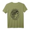 Alexander der Große: Antike Münze Porträt & Name in Griechisch T-Shirt - Historisches Geschenk für Geschichtsinteressierte