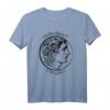 Alexander der Große: Antike Münze Porträt & Name in Griechisch T-Shirt - Historisches Geschenk für Geschichtsinteressierte