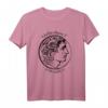 Alexander der Große: Antike Münze Porträt & Name in Griechisch T-Shirt - Historisches Geschenk für Geschichtsinteressierte