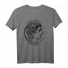Alexander der Große: Antike Münze Porträt & Name in Griechisch T-Shirt - Historisches Geschenk für Geschichtsinteressierte