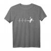 EKG Herzschlag Handball Spruch witzig T-Shirt - Lustiges Geschenk für Handballspieler und -spielerinnen