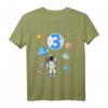 Kinder Astronaut T-Shirt zum 3. Geburtstag - Weltraum Outift für Jungen & Mädchen, perfektes Geschenk für kleine Raumfahrer