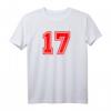 Trikot Nr. 17 in Rot – Personalisierte Sportuniform für Fußball, Basketball, Volleyball & mehr – Perfektes Geschenk für Sportler & Fans
