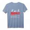 Herren Triathlon T-Shirt mit lustigem Design - Perfektes Geschenk für Triathleten, Radfahrer, Läufer & Finisher
