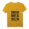 Damen Triathlon Motivation T-Shirt – Schwimmen, Radfahren, Laufen, leichtes klassisches Sportshirt für Athleten