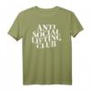 Kraftsport 'Anti Social Lifting Club' Gym Workout Fitness T-Shirt – Lustiges Design für Muskelaufbau & Gewichtheben