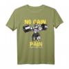 Bodybuilder No Gain Without Pain Kraftsport T-Shirt mit Motivationsspruch – Perfekt für Training, Gym & Fitness als Geschenkidee