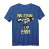 Bodybuilder No Gain Without Pain Kraftsport T-Shirt mit Motivationsspruch – Perfekt für Training, Gym & Fitness als Geschenkidee