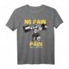 Bodybuilder No Gain Without Pain Kraftsport T-Shirt mit Motivationsspruch – Perfekt für Training, Gym & Fitness als Geschenkidee