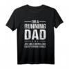 Laufender Vater wie ein normaler Vater, aber cooler Athlet Joggen T-Shirt – Perfekt für Läufer, Marathonläufer und Sportliche Väter