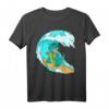 Cute Dinosaur Surfing T-Shirt - Lustiges Beach Surfer Geschenk für Dinosaurier- und Wassersportfans, perfekt für Sommer, Geburtstag & Feiertage