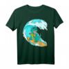 Cute Dinosaur Surfing T-Shirt - Lustiges Beach Surfer Geschenk für Dinosaurier- und Wassersportfans, perfekt für Sommer, Geburtstag & Feiertage