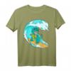 Cute Dinosaur Surfing T-Shirt - Lustiges Beach Surfer Geschenk für Dinosaurier- und Wassersportfans, perfekt für Sommer, Geburtstag & Feiertage