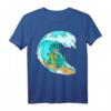 Cute Dinosaur Surfing T-Shirt - Lustiges Beach Surfer Geschenk für Dinosaurier- und Wassersportfans, perfekt für Sommer, Geburtstag & Feiertage
