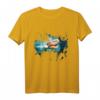 Schildkröten Meer Pazifischer Ozean Splash Style T-Shirt – Perfekt für Taucher, Schnorchler & Meerliebhaber als Geschenk