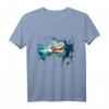 Schildkröten Meer Pazifischer Ozean Splash Style T-Shirt – Perfekt für Taucher, Schnorchler & Meerliebhaber als Geschenk
