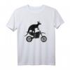 Känguru fährt Motocross Bike - Lustiges Australien Geschenk für Biker, Reisende und Tierliebhaber