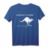 Australien is calling and I must go... Känguru Australia T-Shirt – Lustiges Geschenk für Australien Fans, Backpacker & Austauschschüler