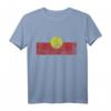 Australien Aborigine Flag T-Shirt - Stolz auf australische Wurzeln & Kultur in distressed Blue