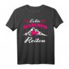 Echte Mädels Reiten Pferde Mädchen Reiterin T-Shirt - Lustiges Reiterspruch-Shirt für junge Pferdefans und Reitanfänger