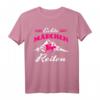 Echte Mädels Reiten Pferde Mädchen Reiterin T-Shirt - Lustiges Reiterspruch-Shirt für junge Pferdefans und Reitanfänger