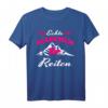 Echte Mädels Reiten Pferde Mädchen Reiterin T-Shirt - Lustiges Reiterspruch-Shirt für junge Pferdefans und Reitanfänger