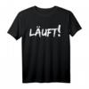 Hobby Marathon laufen - Herren, Damen & Kinder Sport T-Shirt mit Motiv 'läuft!' für Läufer, Radfahrer & Triathleten