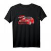 JDM Rally Red EVO 6 TME Auto T-Shirt – Sportlimousine, Rallye, Asphalt & Schotter, Perfekt für Autoenthusiasten und Motorsportfans