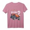 Kinder Ich bin 2 Jahr Monster Truck Auto T-Shirt – Perfektes Geburtstagsgeschenk für Jungen zum 2. Geburtstag