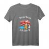Kinder 4. Geburtstag Feuerwehrmann Feuerwehrauto Kostüm T-Shirt – Perfekt für kleine Helden, Feuerwehrparty & Geburtstagsgeschenk