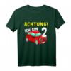 Kinder Auto T-Shirt zum 2. Geburtstag für Jungen - Lustiges Geburtstagsshirt für 2-Jährige mit Auto-Motiv