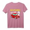 Kinder Auto T-Shirt zum 2. Geburtstag für Jungen - Lustiges Geburtstagsshirt für 2-Jährige mit Auto-Motiv
