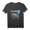Kinder 9. Geburtstag Geschenk Jungen & Mädchen Auto Monster Truck T-Shirt – Perfekt für Geburtstagsfeiern und Monster Truck Fans