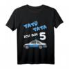 Kinder Polizei T-Shirt zum 5. Geburtstag – Lustiges Auto Shirt für Jungen und Mädchen als Geschenk für Kinderparty und Kindergarten