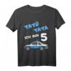 Kinder Polizei T-Shirt zum 5. Geburtstag – Lustiges Auto Shirt für Jungen und Mädchen als Geschenk für Kinderparty und Kindergarten